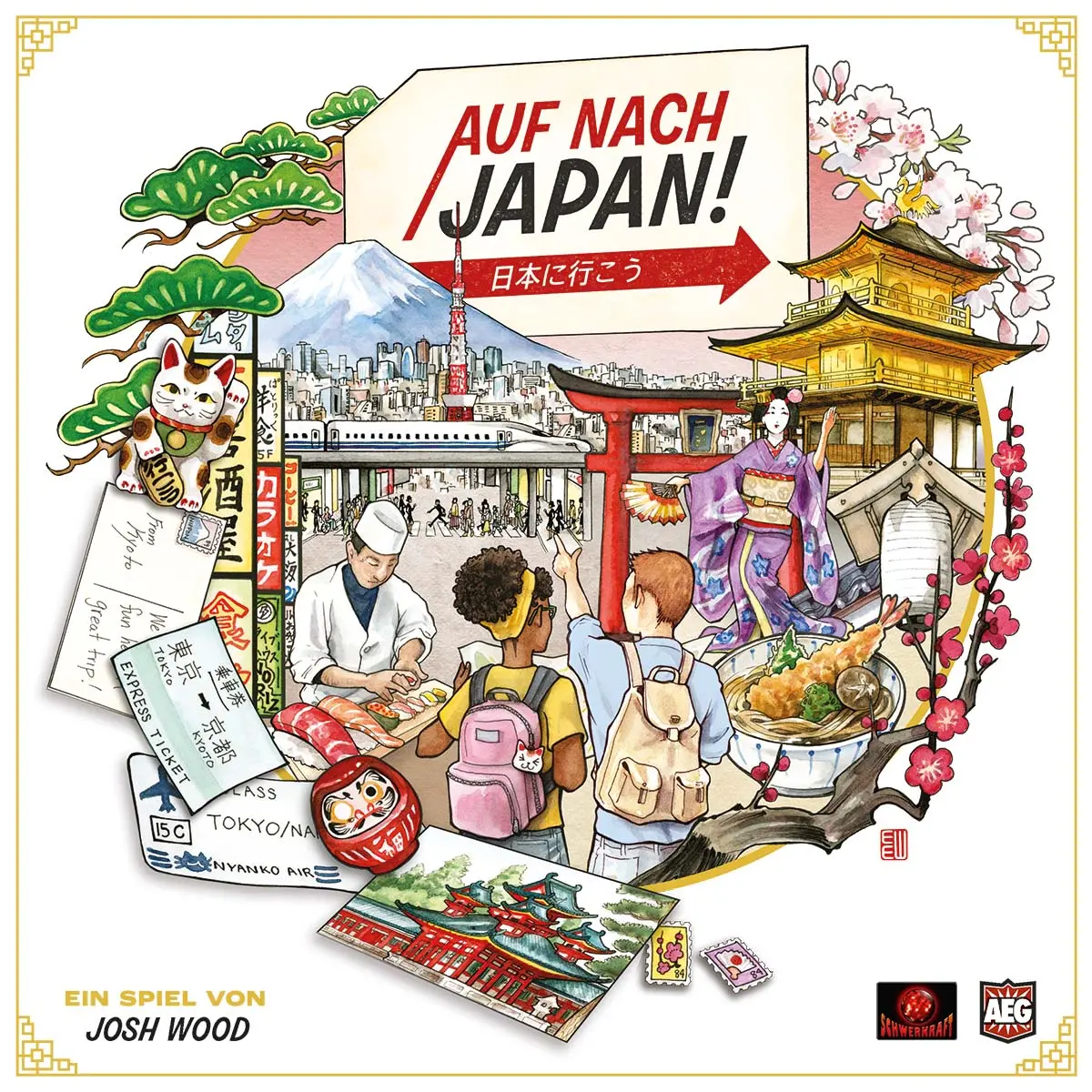 Spielschachtel-Cover von Auf nach Japan