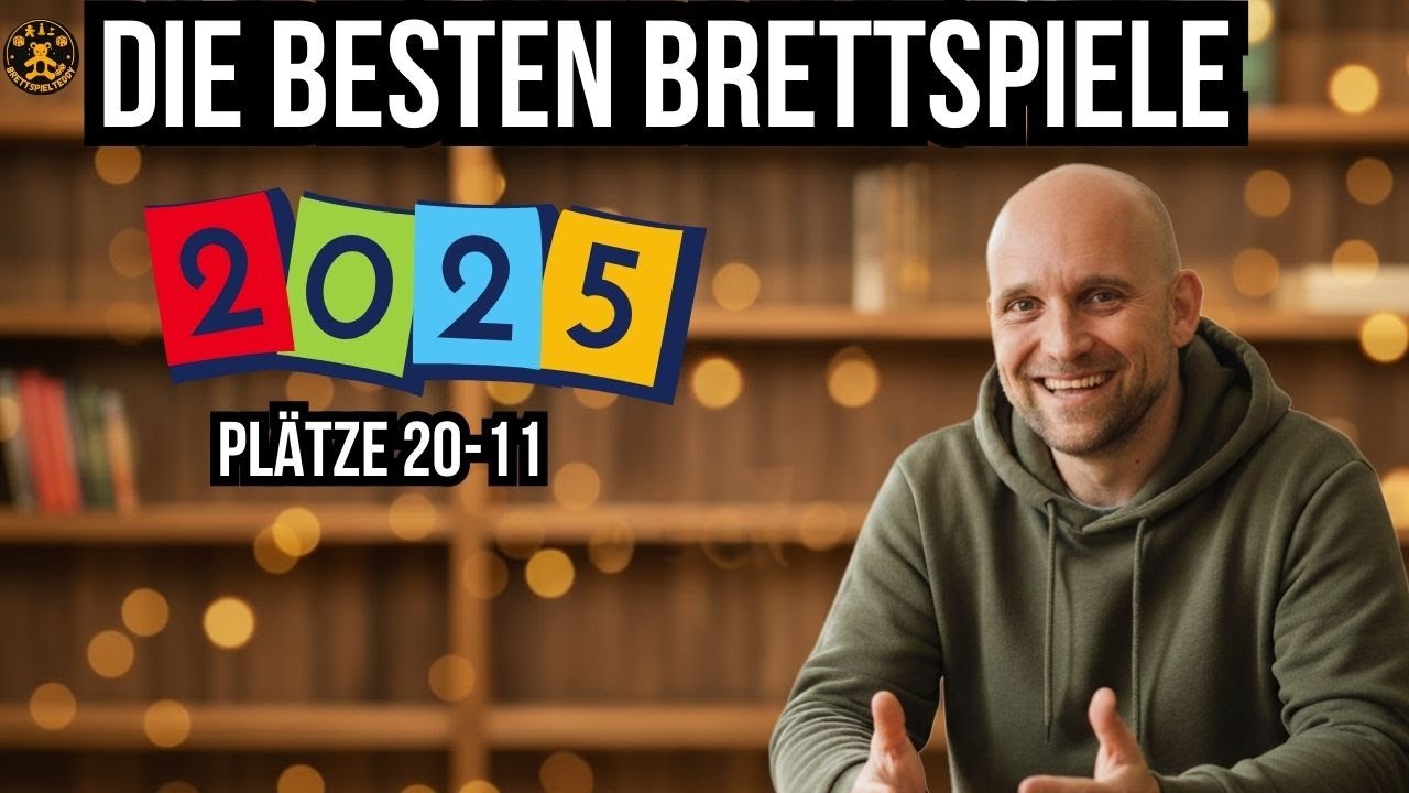 Top Brettspiele 2025 – Teil 1: Meine persönlichen Favoriten (Platz 20–11)