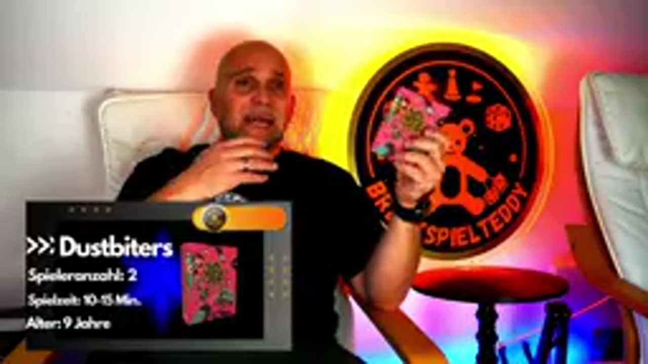 Dustbiters – Szenenbild aus dem Brettspiel-Teddy-Video