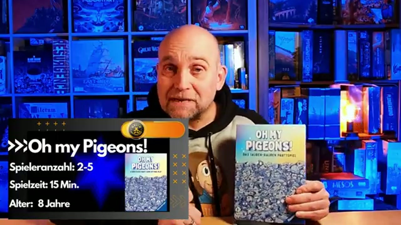 Oh My Pigeons – Szenenbild aus dem Brettspiel-Teddy-Video