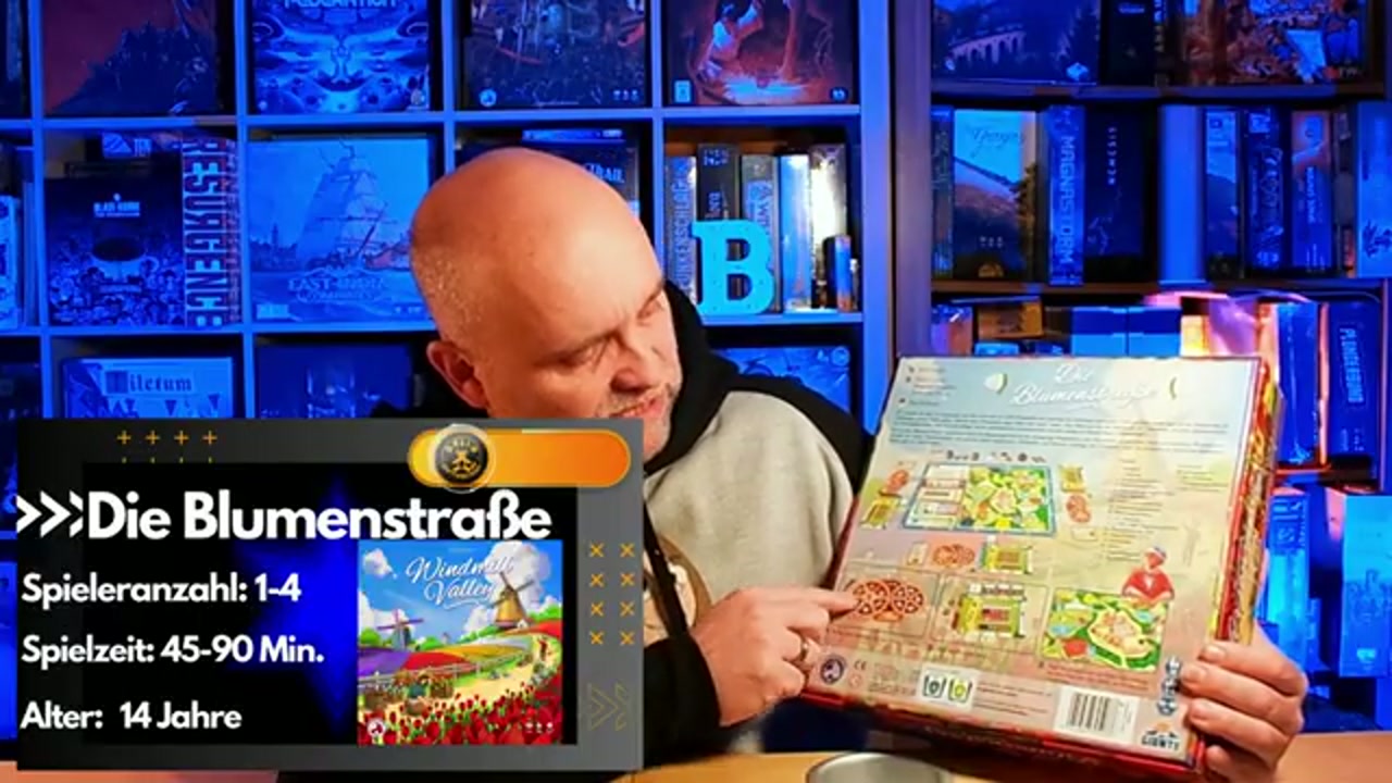 Die Blumenstraße – Szenenbild aus dem Brettspiel-Teddy-Video