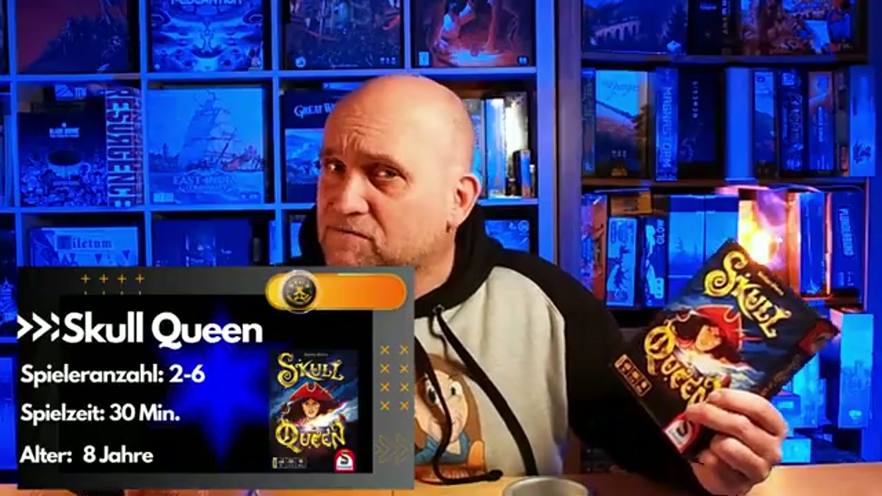 Skull Queen – Szenenbild aus dem Brettspiel-Teddy-Video