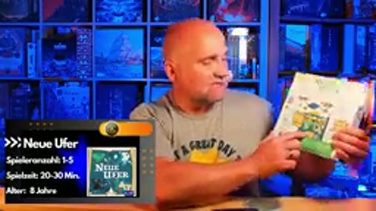 Neue Ufer – Szenenbild aus dem Brettspiel-Teddy-Video