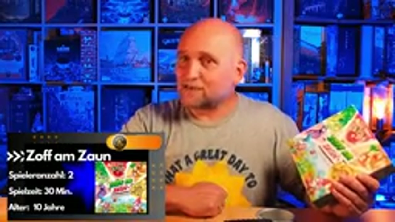 Zoff am Zaun – Szenenbild aus dem Brettspiel-Teddy-Video