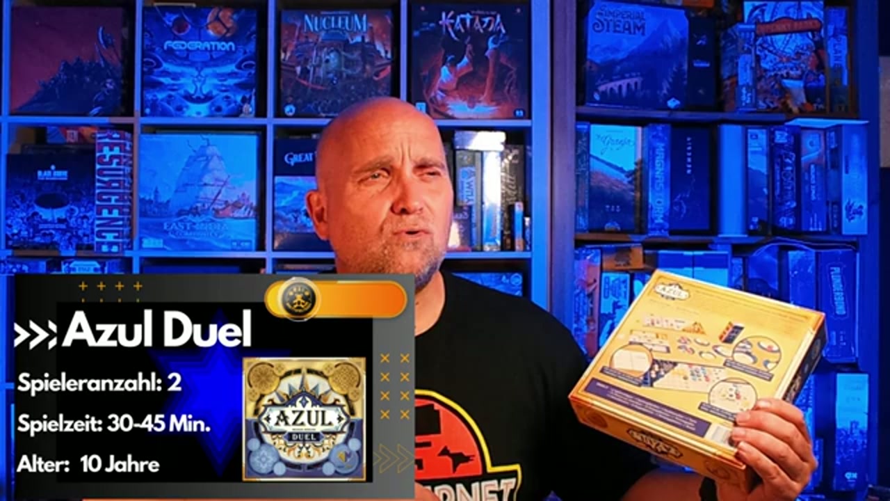 Azul Duel – Szenenbild aus dem Brettspiel-Teddy-Video
