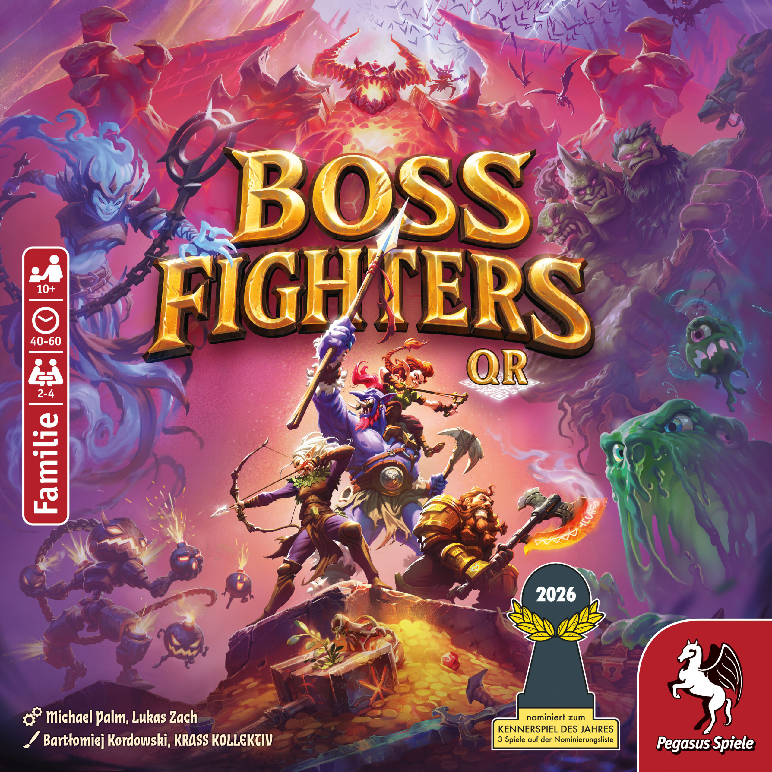 Boss Fighters QR Spielschachtel