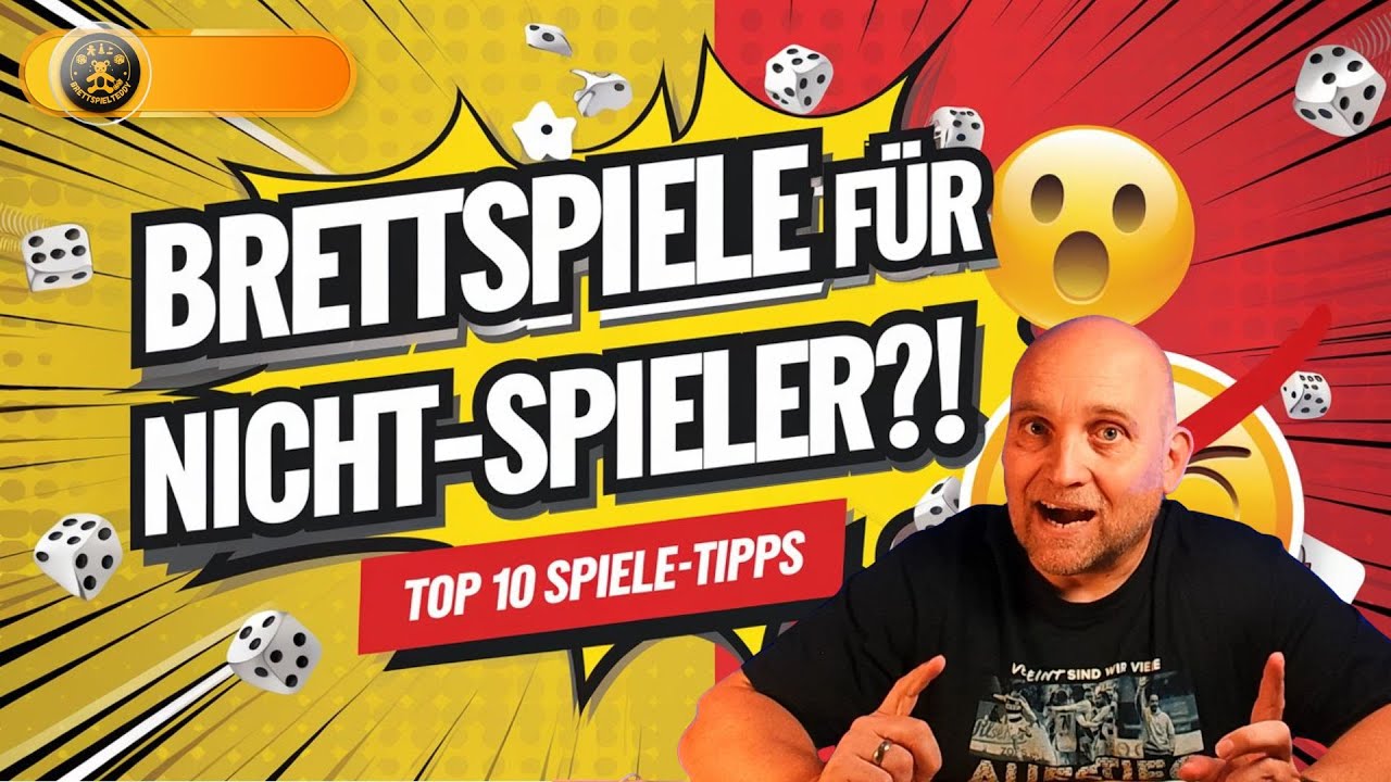 Verschiedene einfache Brettspiele für Einsteiger auf einem Tisch