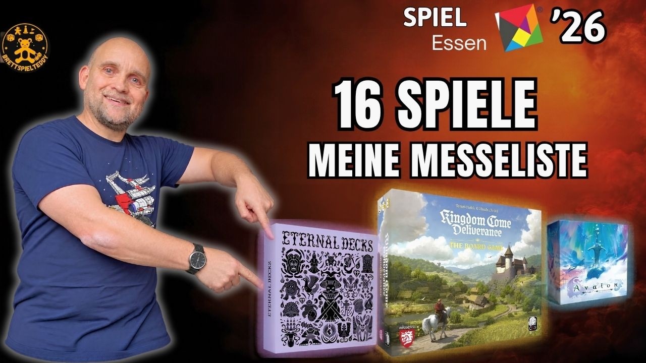 Diese 16 Spiele stehen auf meiner SPIEL-26-Liste: Kingdom Come, Drillers & mehr